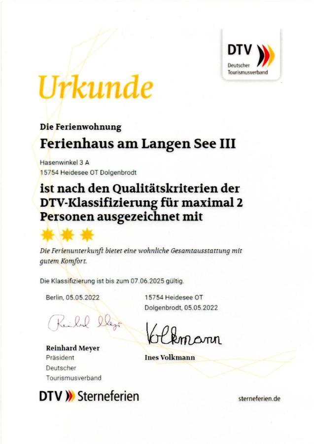 Ferienhaus Am Langen See III Heidesee 外观 照片